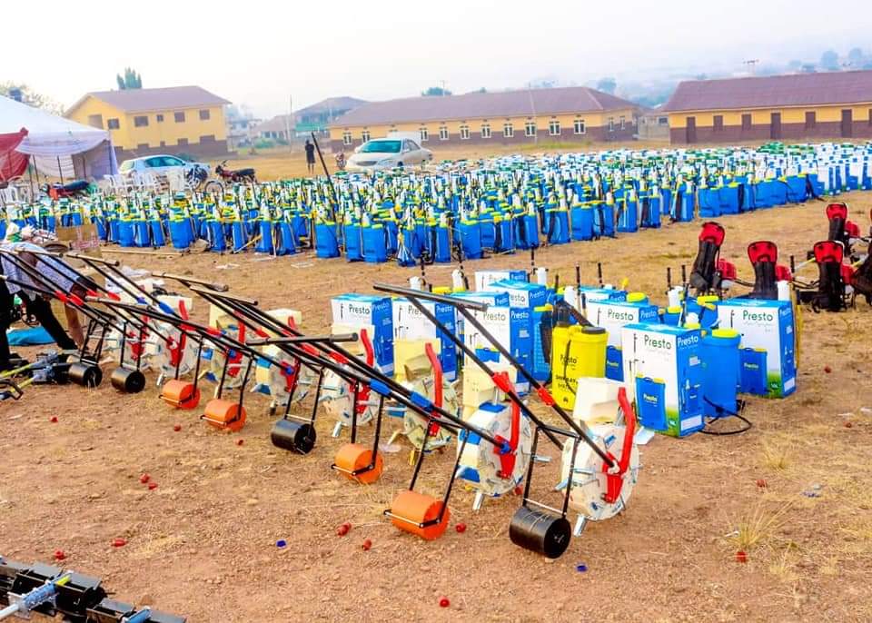 Farmers training and equipment